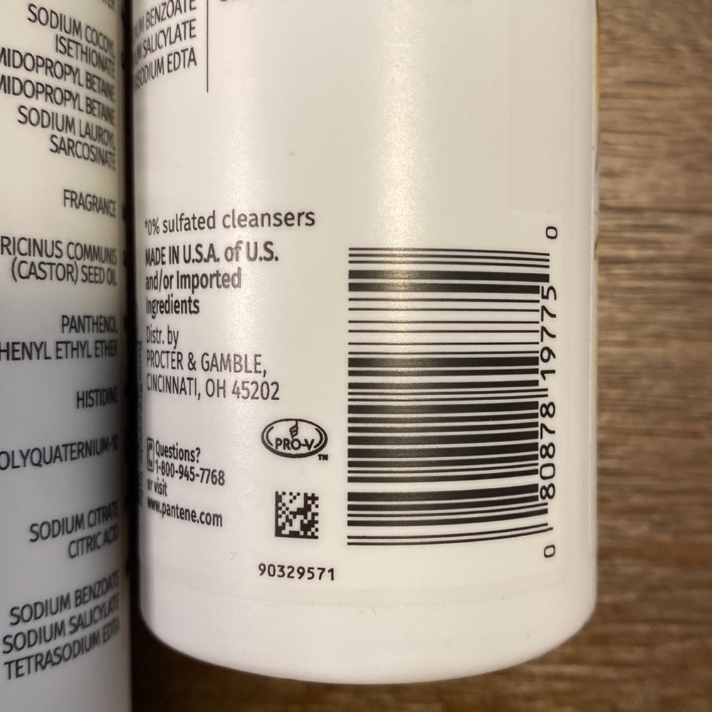 (2) 9.6 OZ Pantene Nutrient Blends Pro-V Strengthening Damage Repair Shampoo - Picture 3 of 3